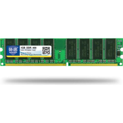 High Quality Brand xiede Memory Ram DDR 400Mhz 1GB 512MB for Desktop Memoria PC-3200 Compatible with DDR1 333MHz 266MHz 1GB