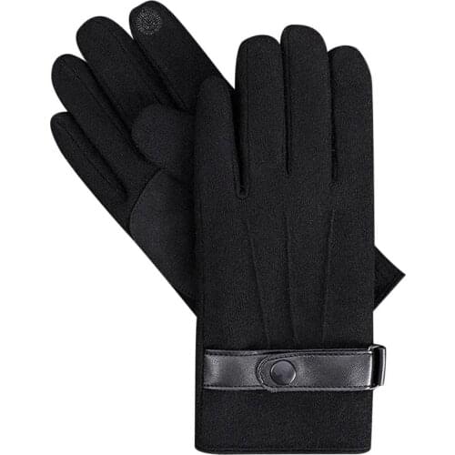 Touch Screen Self-heating Motorcycle Gloves Winter Mitten Non-slip Wool Blend Gloves Motorcycle Cycling Hiking Gant Moto Homme
