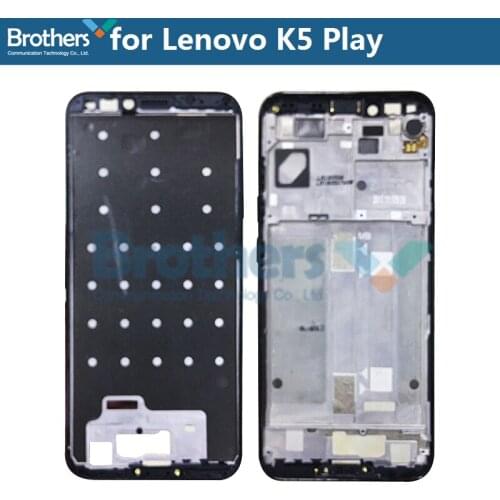 Front Frame for Lenovo K5 Play Frame Used Refurbish Original Front Housing for Lenovo K5 Play L38011 LCD Bezel Phone Replacement
