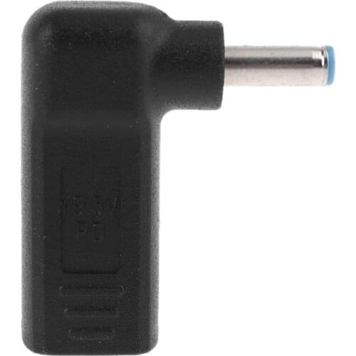 F19E USB Type C Female to 4.5x3.0mm Plug DC Power Adapter Connector Converter for H-P Laptop Envy Eliteboook 820 G3 820 G4