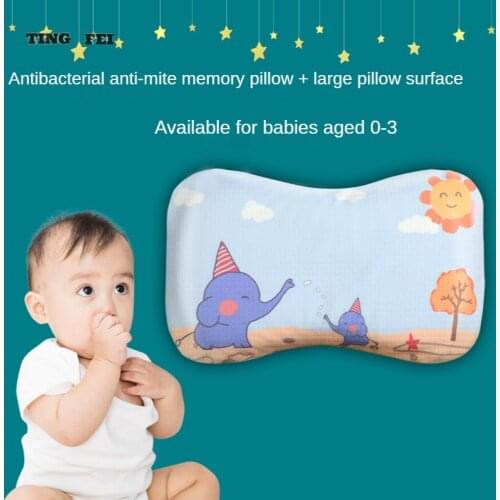 Cartoon Newborn Baby Shaping Styling Pillow Anti-rollover Side Sleeping Pillow Memory Pillow Latex Kindergarten Student Pillow
