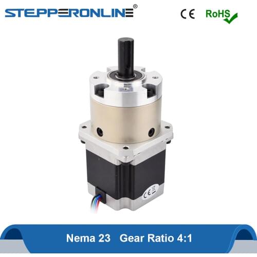 Nema23 Stepper Motor Gear Ratio 4:1 Planetary Gearbox 57 Motor Extruder 2.8A L=56mm Nema 23 Stepping Motor
