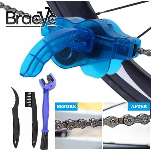 Chain Cleaner Scrubber Brushes Cycling Cleaning Kit Bicycle Accessories Mountain Bike Wash Tool Set Bicycle Repair Tools