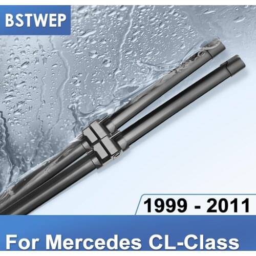 BSTWEP Wiper Blades for Mercedes Benz CL Class W215 W216 Fit Side Pin Arms Models CL 500 600 55 63 65 AMG 4Matic