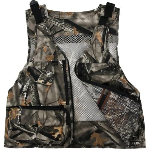 Tactical Fishing Vest Men Multi-Functional Cotton Camouflage Multi Pocket Fishing Clothes