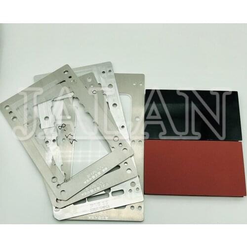 YMJ laminating mold for iphone 7/8 plus oca polarizer film lcd Perfectly fit vacuum laminating with One Mould Two Rubber block