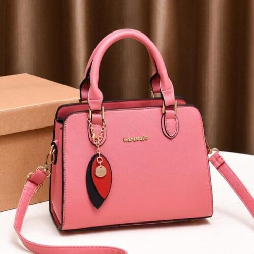 Cross Pattern Female Bag New Fashion PU Leather Ladies Handbags Designer Crossbody Shoulder Bag Boston Hand Bags Bolsa Feminina