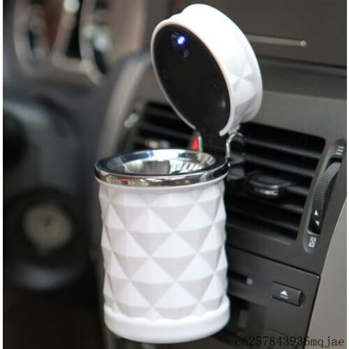 30pcs Blue LED Light Car Ashtray Fireproof Material Car Ashtray Fit Most Auto Car Cup Ash Holders