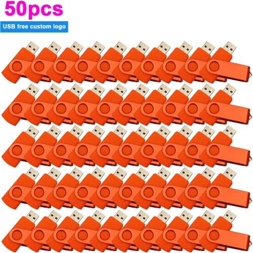 50pcs/lot New arrival metal USB 2.0 Flash Drive 4GB 8GB 16GB 32GB 128GB flash disk Pendrive memory stick USB Flash USB free logo