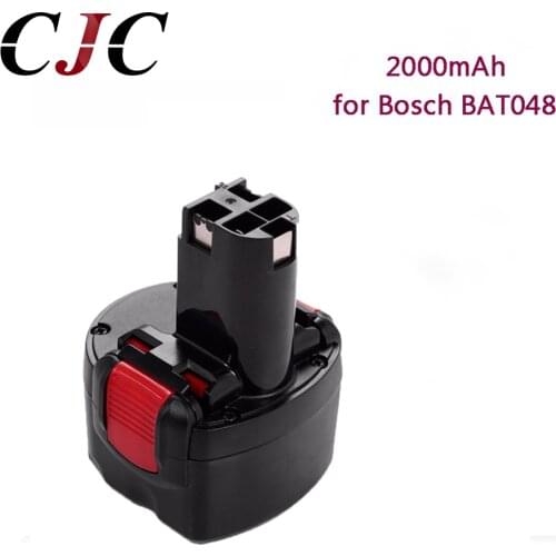 Rechargeable Power Tools Battery 9.6V 2000mAh Ni-CD for Bosch BAT048 PSR 960 2 607 335 272 32609-RT BAT119 BH984