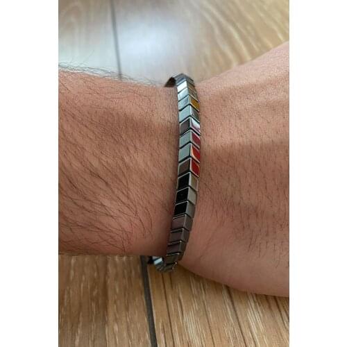 Smoked Color Natural Stone Bracelet