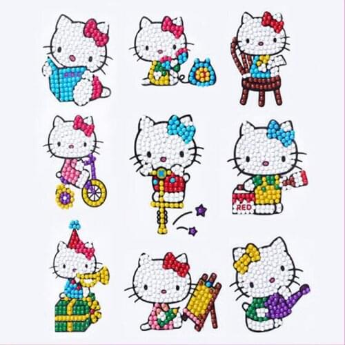 Childrens gift puzzle toys 5D DIY diamond kit by digital painting childrens hand sticker art and handcraft Art