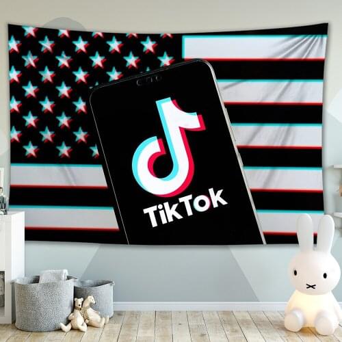 Tapestry Wall Painting American Flag Live Streaming Dance Mobile Phone Star Bedroom Gothic Home Decor Macrame Wall Hanging