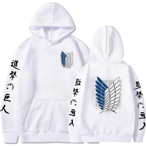 Anime Attack On Titan Printing Men/Women Hoodie Long Sleeve Fashion Designer Faddish Japanese Anime Streetwear For Man