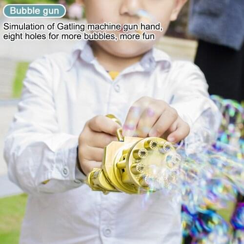 Cat Toy Kids Automatic Gatling Bubble Gun Toys Summer Soap Water Bubble Machine Electric Bubble Machine For Children Gift Toys