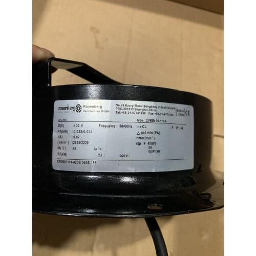 Germany imported brand fan lossen vret15 2-170 - a 400 v high temperature fan
