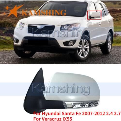Kamshing 8Wire For Hyundai Santa Fe Santafe 2007-2012 2.4 2.7 Car Outside Rearview Mirror Side Rear View Mirror assembly