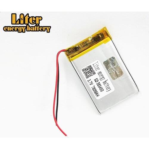 383450 3.7V 700mah Lithium polymer battery With Protection Board For GPS MP3 MP4 MP5 Portable DVD Speaker Electric toy