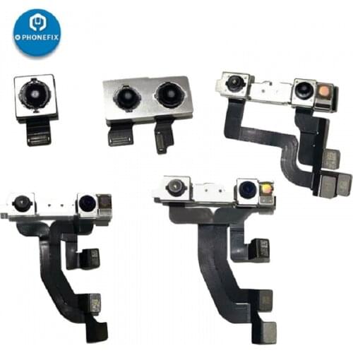 Small Front And Rear Camera for IPhone XS MAX XR Rear Back Camera Receiver Flex Cable Big Small Camera Replacements Parts