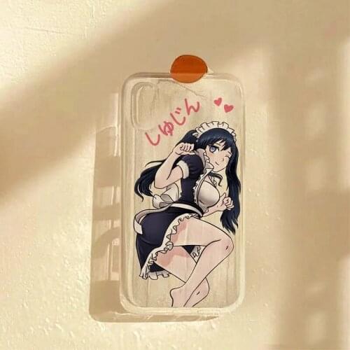Japanese Comic Cartoon Sexy Girl Image Soft back cover Silicone Case For iPhone 11 Pro 12 XS MAX XR X 6 7 6S SE 2020 8 Plus