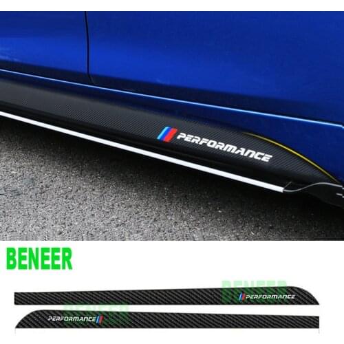2pcs 3D/5D power motorsport car side body sticker for bmw F30 F10 3 5 series 316i 318i 320i 325i 328i 520i 525i 528i 530i 535i