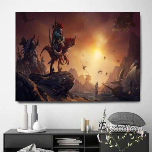 WOW World Of War Craft Game On Sale Poster Wall Painting Living Room Abstract Canvas Art Pictures For Home Decor No Frame