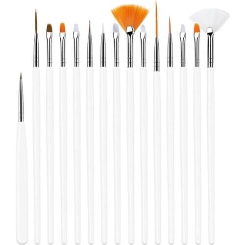 Nail Brush For Manicure Gel Brush Pen Nail Art Extension Builder Painting Drawing Brush Set Professional Rhinestone Dotting Tool