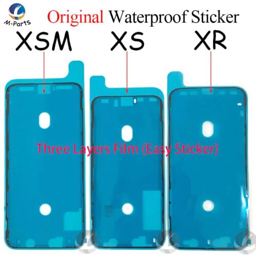 50pcs / Lot Original Waterproof Adhesive For iPhone 6S 6SP 7 7P 8 8P Plus X XS XSM XR 11 Pro Max 12 Mini Screen Frame Sticker