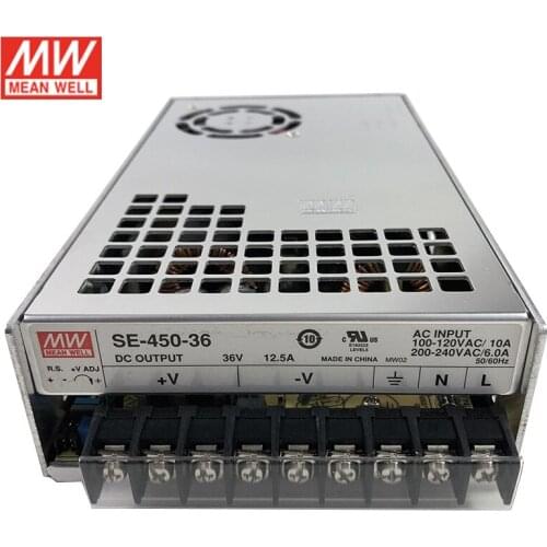 SE-450-36 MEAN WELL 450W 36V Switching Power Supply 110V/220V AC to 36V DC 12.5A 450W Meanwell dc Power Supply Transformer PSU