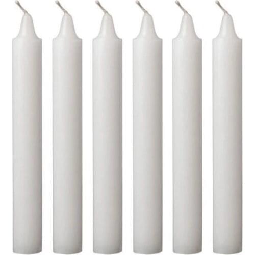 NUR CANDLE White Grocery Candle 40'lı 12 cm candles and scents свечи и ароматы velas y aromas