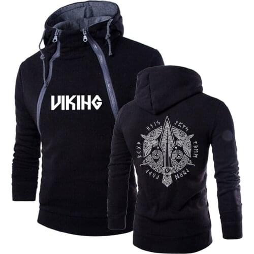 Unisex Men Odin Vikings Viking Berserker Harajuku Style Leisure Pullover Brand Hooded Sweatshirt Tracksuit Warm Slim Top Hoodies