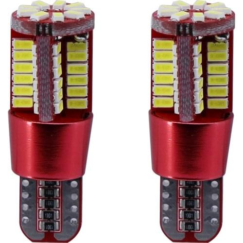 YUNPICAR 194 T10 168 LED Light Bulb Super Bright Canbus Error Free 57 SMD 3014 Chipsets for Car Dome Map Door Courtesy License