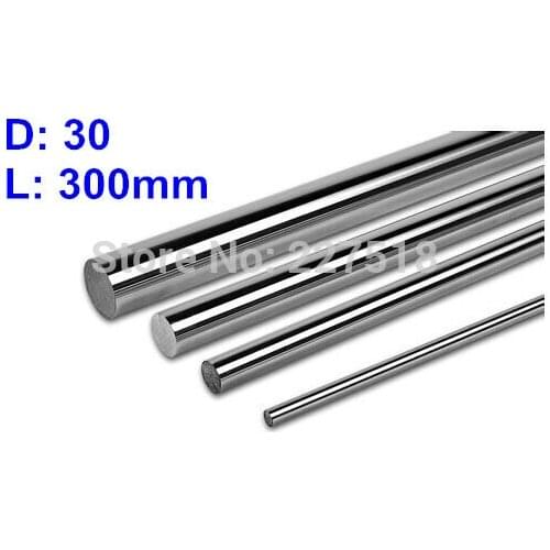 1pc/lot D30mm L300mm linear shaft 30mm LM Shaft diameter 300mm long for LM30UU 30mm linear ball bearing linear smooth rod