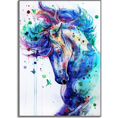 100% Hand Painted horse Oil Painting On Canvas Modern Animals Paintings Wall Art Picture Wall Decor MA-01C