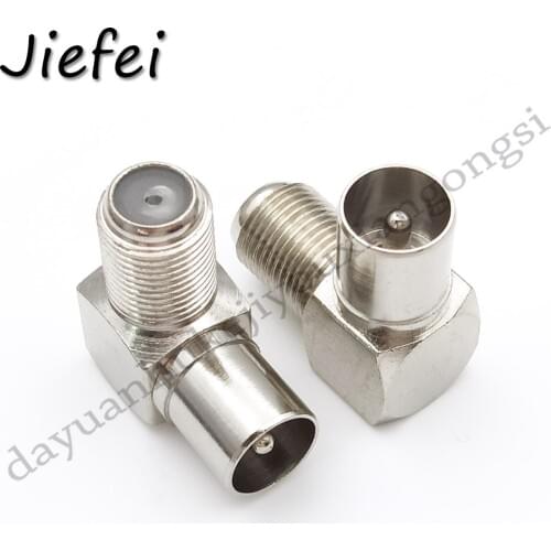 100PCS brass TV PAL Male Plug TO F Female Socket Connectors Adapter New