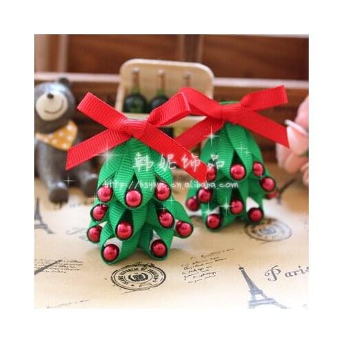 20pcs/lot wholesale children pet headdress hairpin pet hair accessories pet red Christmas pet grooming