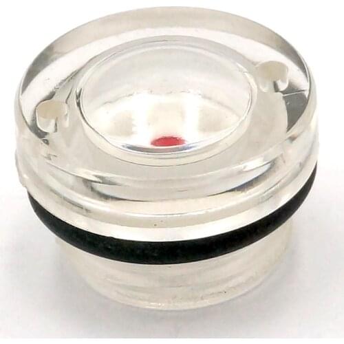 10pcs M16 x 1.5mm Metric Male Plastic Oil Level Sight Glass Window round Head For Air Compressor Gearbox