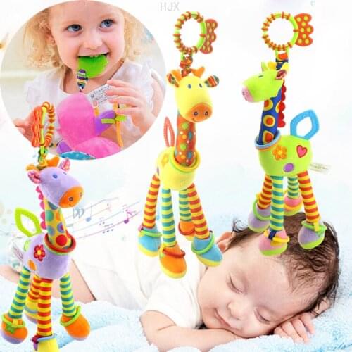Baby Rattles Toy for Toddler Toys 6 12 Months 0-1 Year Old Giraffe Bed Bell Pendant Sensory Infant Room Decor Boys Girls Gifts