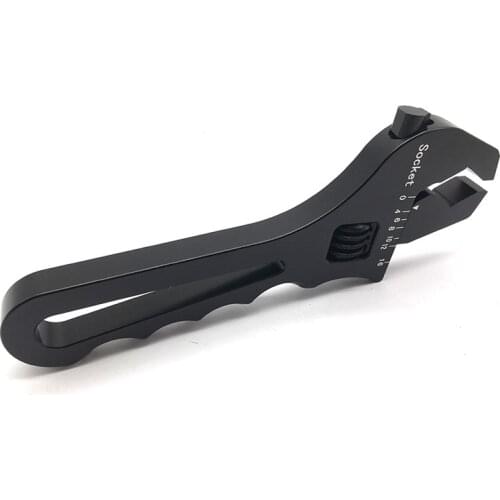 Aluminum Adjustable AN Fitting Tools Wrench Spanner Black For AN 3-16