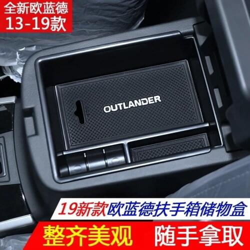 Car-Styling Car Central armrest box storage box decoration for Mitsubishi Outlander 2013 - 2019 car accessories interior