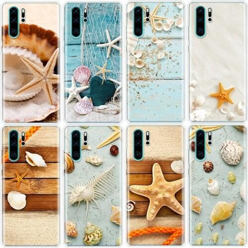 Seashore shell and conch in summer Phone Case For Huawei Honor 9 10 20 8A Y9S Lite Pro V20 V30 Y5 Y6 Y7 Y9 2019 7A 7X 8A 8X 8S 9