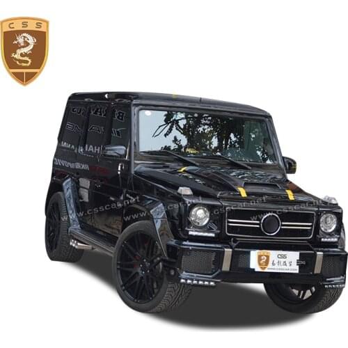 Commas Carbon Fiber Front Lip Rear Bumper Fender Flares Hood Cover Door Trim For Mercedes-Benz G Class W463 Brabus Style