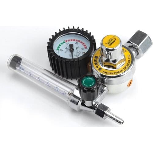 Energy-saving Shockproof Argon Gas Meter Pressure Reducing Valve 15L/MIN For Argon Arc Welding Machine