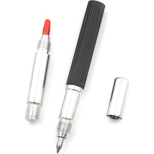 Hot Sale 1pc Approx 145 mm Tungsten Steel Tip Scriber Clip Pen Ceramics Glass Shell Metal Construction Marking Tools BS