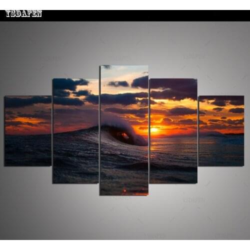 HD print olieverf Film modulaire foto Scenery poster kind room decor woondecoratie 5 stks canvas art z381