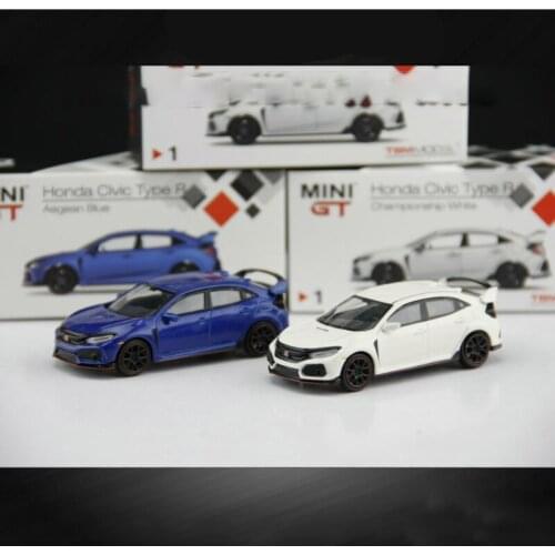 Diecast 1/64 Scale Honda CIVIC TYPE R FK8 Alloy Car Model Color Boxed Classic Collectibles Static Display Hot Toys Cars