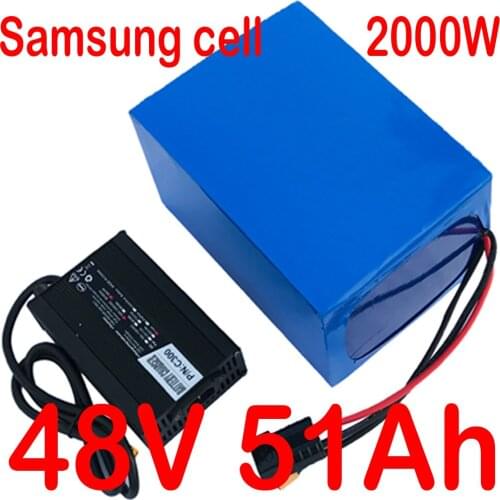 48V battery pack 48V 50AH electric bicycle battery 48V 50AH Lithium battery for 48V 1000W 2000W 3000W electric scooter battery