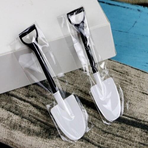 Ice Cream Spoon Mini Shovel Plastic Spoon Cake Construction Beach Garden Party Disposable Stacks Popsicle Tools LX7846