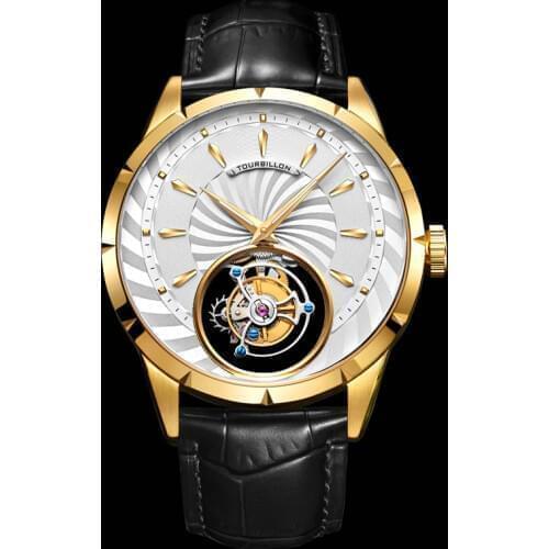 AESOP Mechanical Watch Watches for Men Top Tourbillon Male Skeleton Mens Watch for Men Man Luxury Clocks Luxury Thin Mechanical