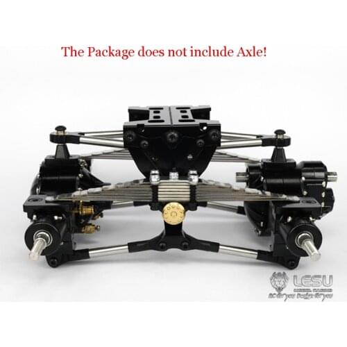 Metal Rear Dual Suspension for LESU 1/14 Tamiya RC Truck Trailer DIY Model Car TH02082